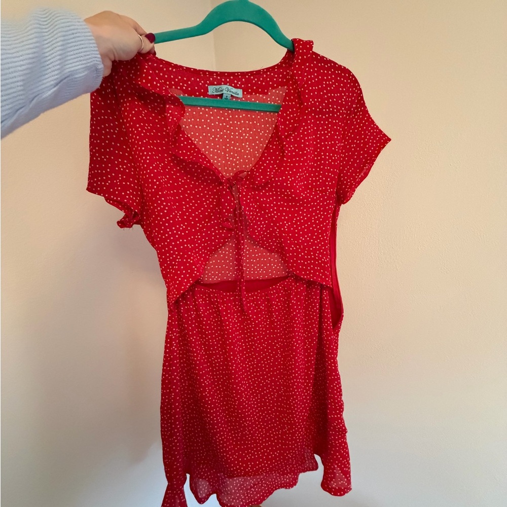 VRG Girl Red Polka Dot Women's Dress
